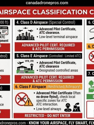 Canadian Airspace Classification Cheat Sheet