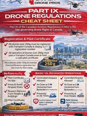 Canadian Aviation Regulations (CARs) Part IX Cheat Sheet